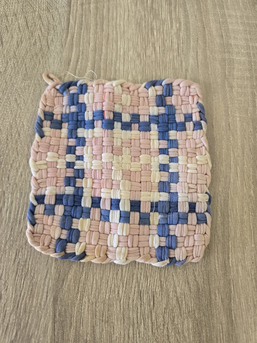 Vintage Handmade Woven Potholders Lot of 5 Cottagecore Kitchen Trivet Hotpad